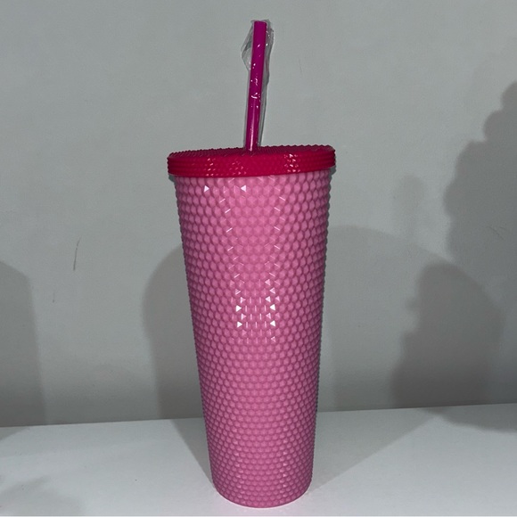 Viral Hello Kitty Pink Studded Tumbler Cup with Straw - Picture 6 of 7